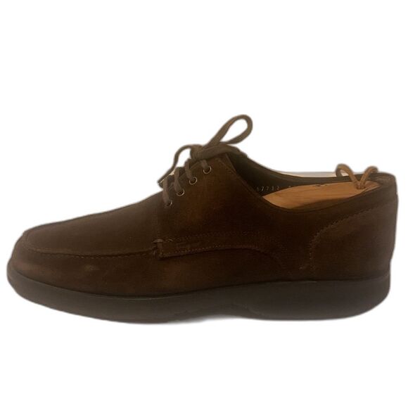 Salvatore Ferragamo Men\'s Brown Suede Lace Up Oxford Dress Shoes US 9.5 D Italy main image 14